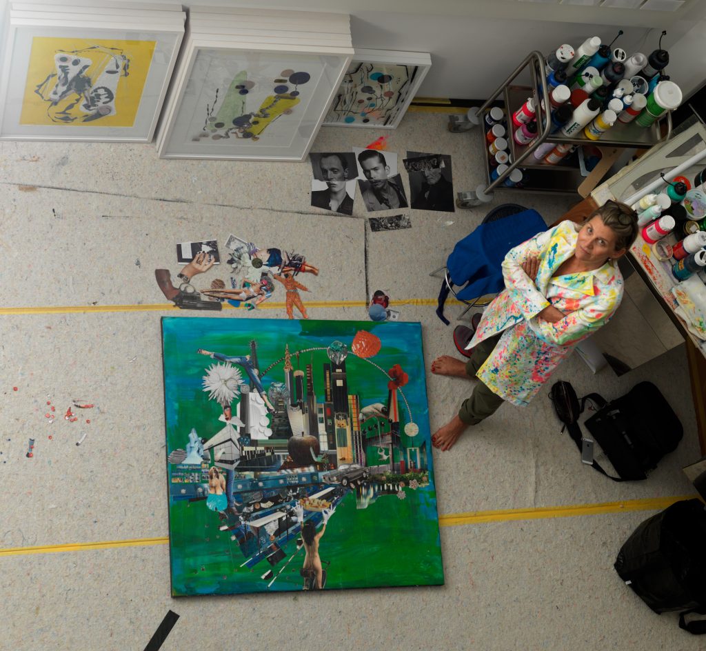 Artist Christa Filser in her studio, 2022. Courtesy of the artist, photo: Agnieszka Kaszubowska.
