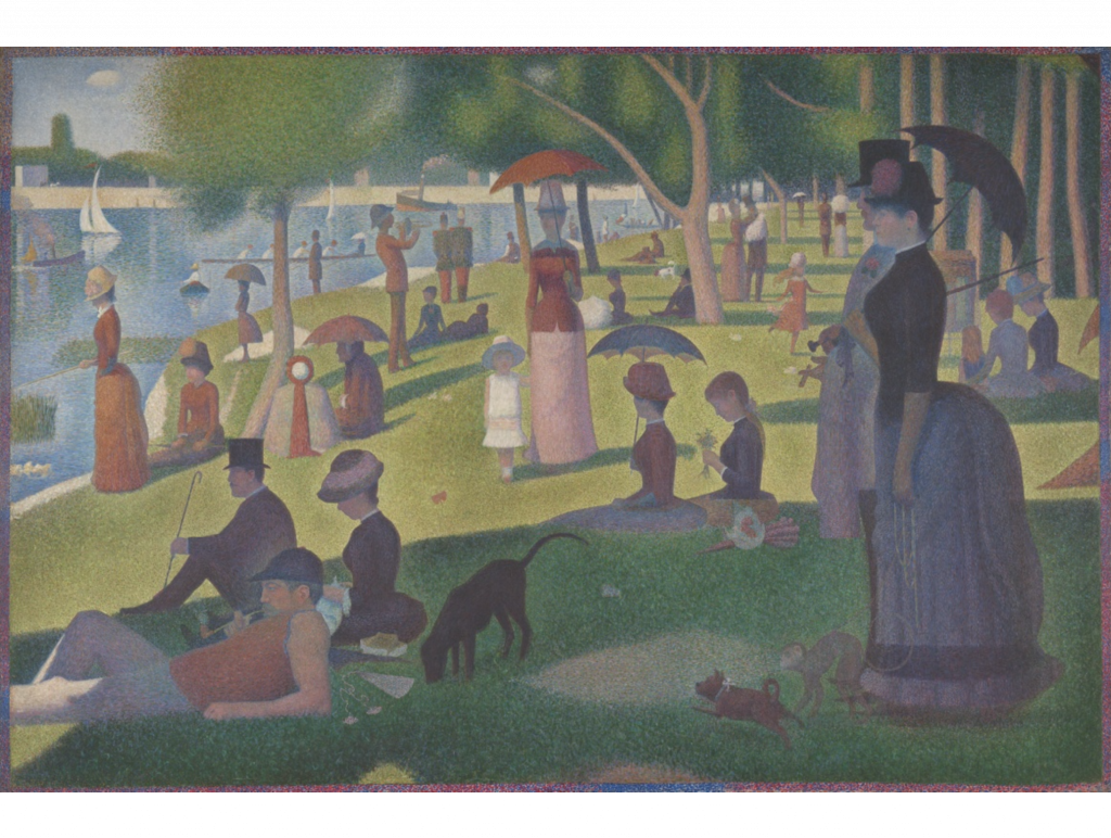 Georges Seurat, Study for "A Sunday on La Grande Jatte" (1884). Collection of the Metropolitan Museum of Art.
