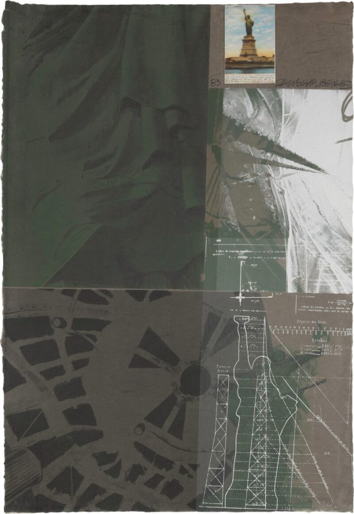 Robert Rauschenberg, <i>Statue of Liberty</i> (1983). Courtesy of Sotheby's.