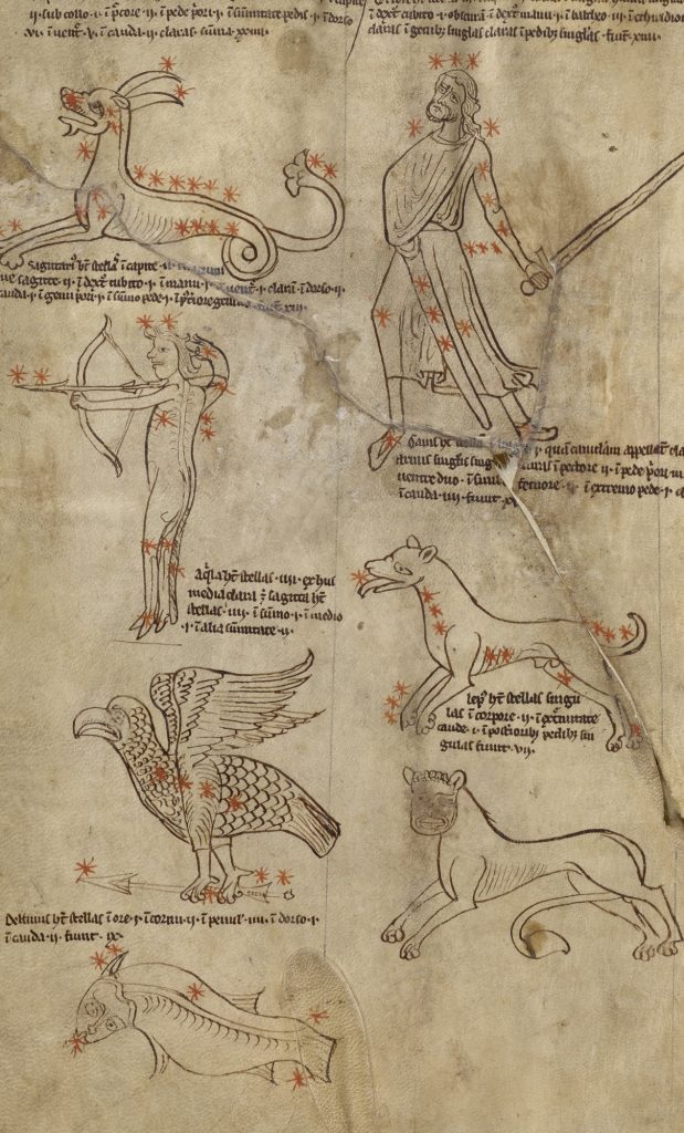 Unknown English, <i>Constellation Diagrams</i> (1200s). Courtesy of the Getty Museum.