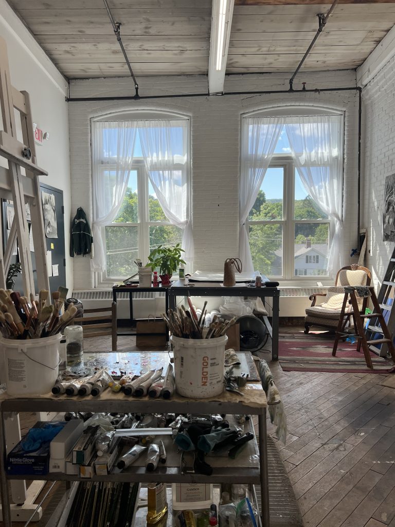 View from the studio Courtesy of the Artist and Monya Rowe Gallery, NY