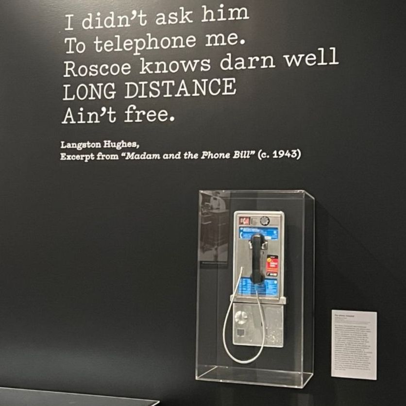 The last payphone kiosk in New York City is now on view at the Museum of the City of New York. Photo courtesy of the Museum of the City of New York. 