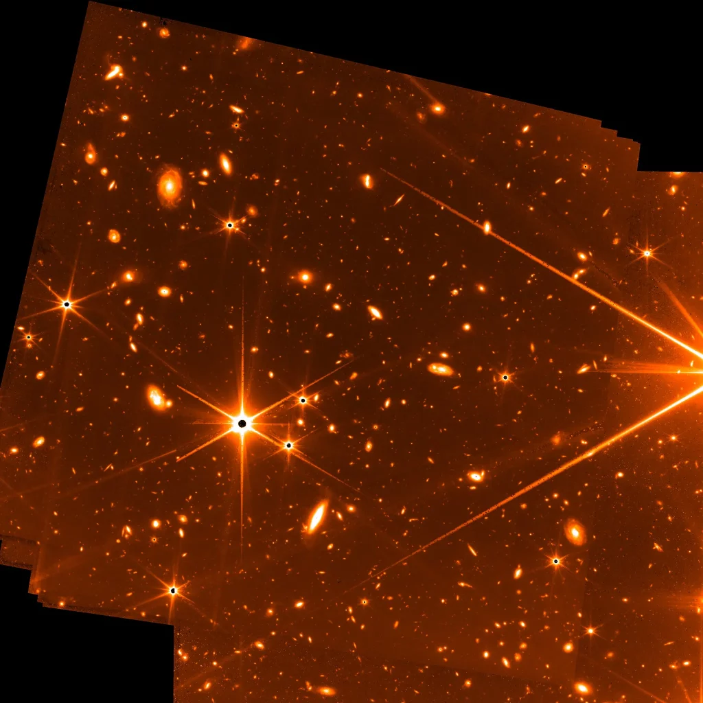A Fine Guidance Sensor test image from the James Webb Space Telescope released in May. Courtesy of NASA, CSA, and FGS team.