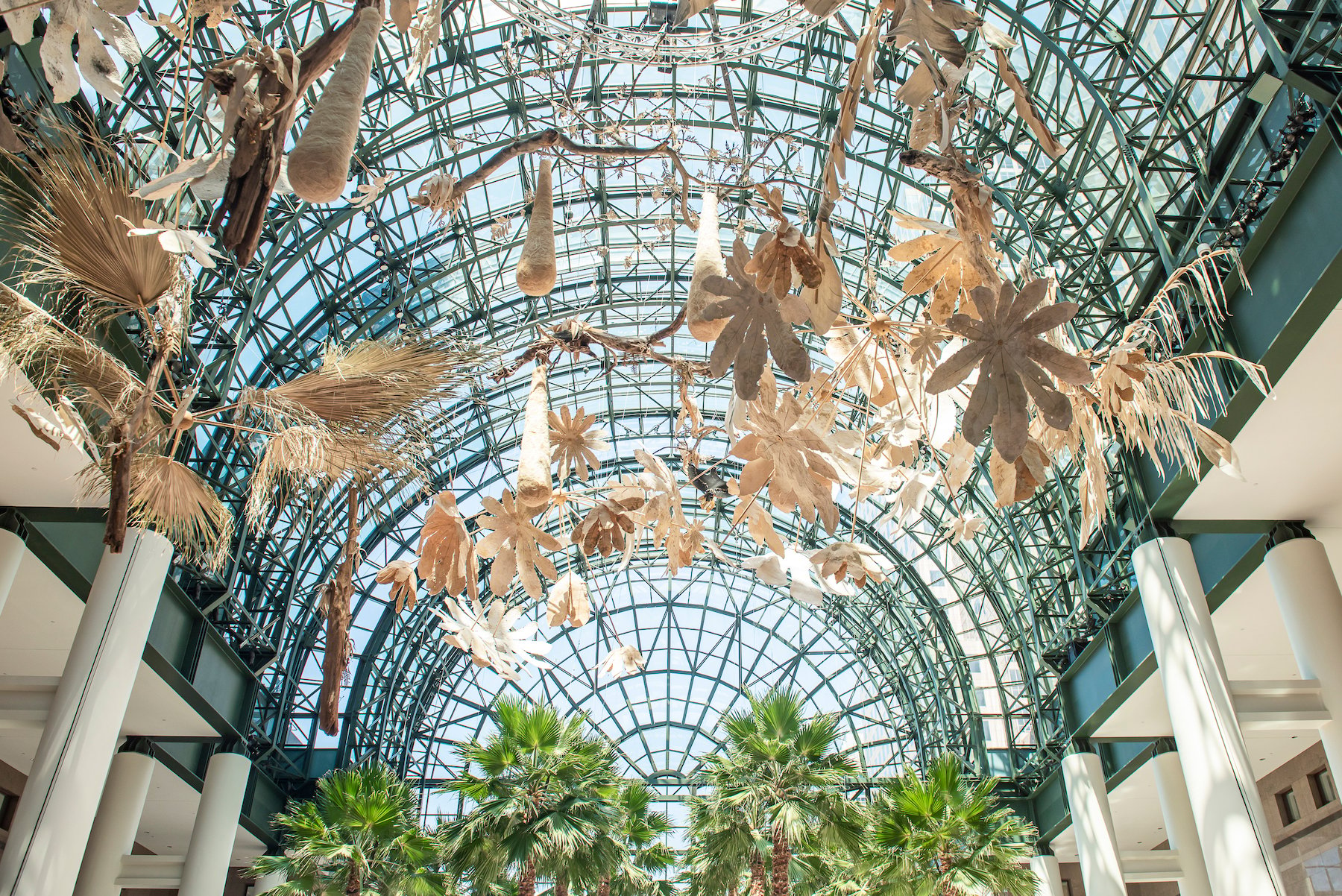 Tatiana Arocha's installation at Brookfield Place, 2022. Photo by Heidi Lee, Courtesy of Brookfield Place New York.