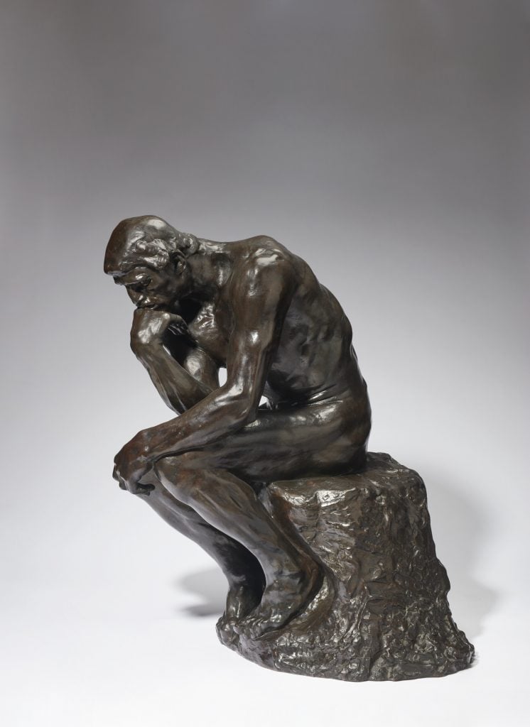 Auguste Rodin, <i>Penseur, Taille de la Porte dit "Moyen Modèle"</i> (1880). Courtesy of Christie's.