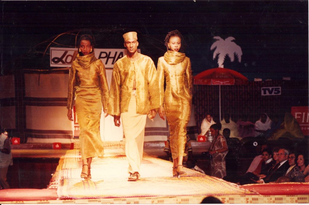 A ca.-1992 fashion show from Nigerien designer Alphadi, known as the "Magician of the Desert." © Alphadi.