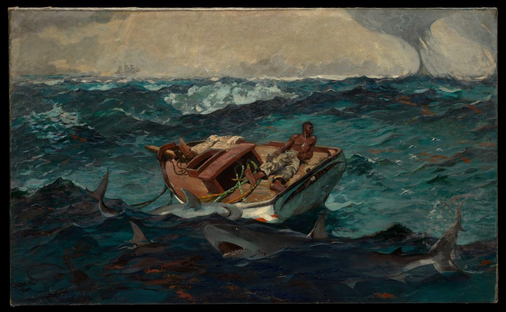 Winslow Homer, <i>The Gulf Stream </i>(1899/1906). Courtesy of the Metropolitan Museum of Art.