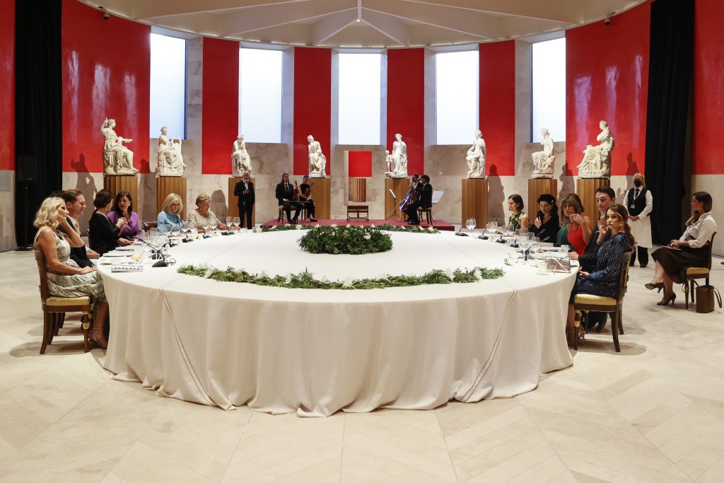 A general view during a dinner for the companions of the leaders of the NATO member states on the sidelines of the NATO Summit at El Prado Museum on June 29, 2022 in Madrid, Spain. Photo: Ballesteros - Pool/Getty Images