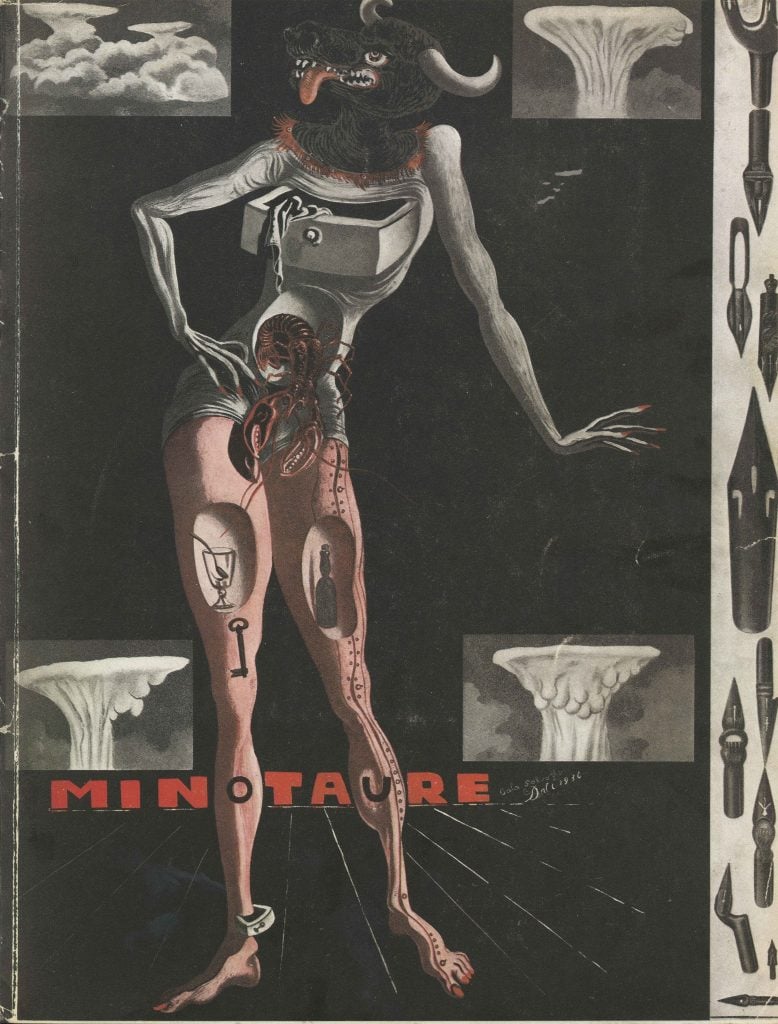 Salvador Dalí, cover for <i>Minotaure</i> 1936. Courtesy of Musée des Arts décoratifs © Les Arts Décoratifs.