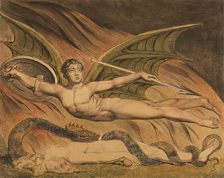 William Blake's Satan Exulting over Eve