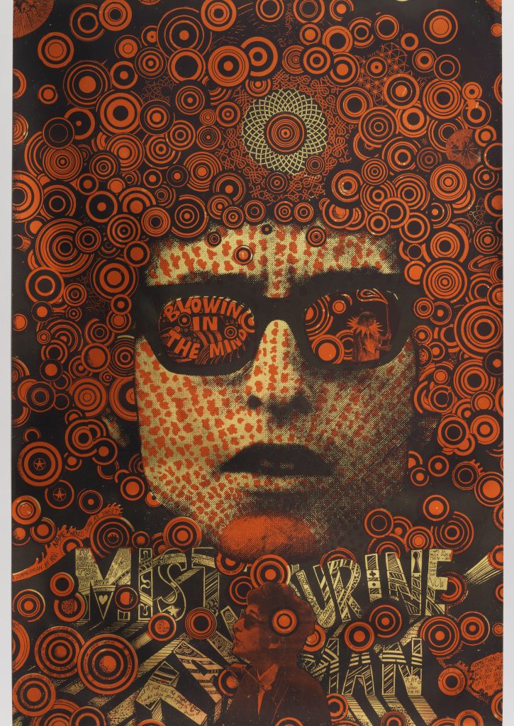 Martin Sharp, Blowing in the Mind/Mister Tambourine Man (1968)