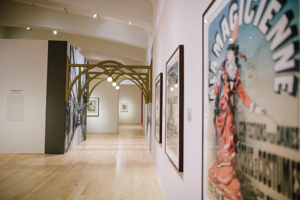 Installation view of “Always New: The Posters of Jules Chéret.”
