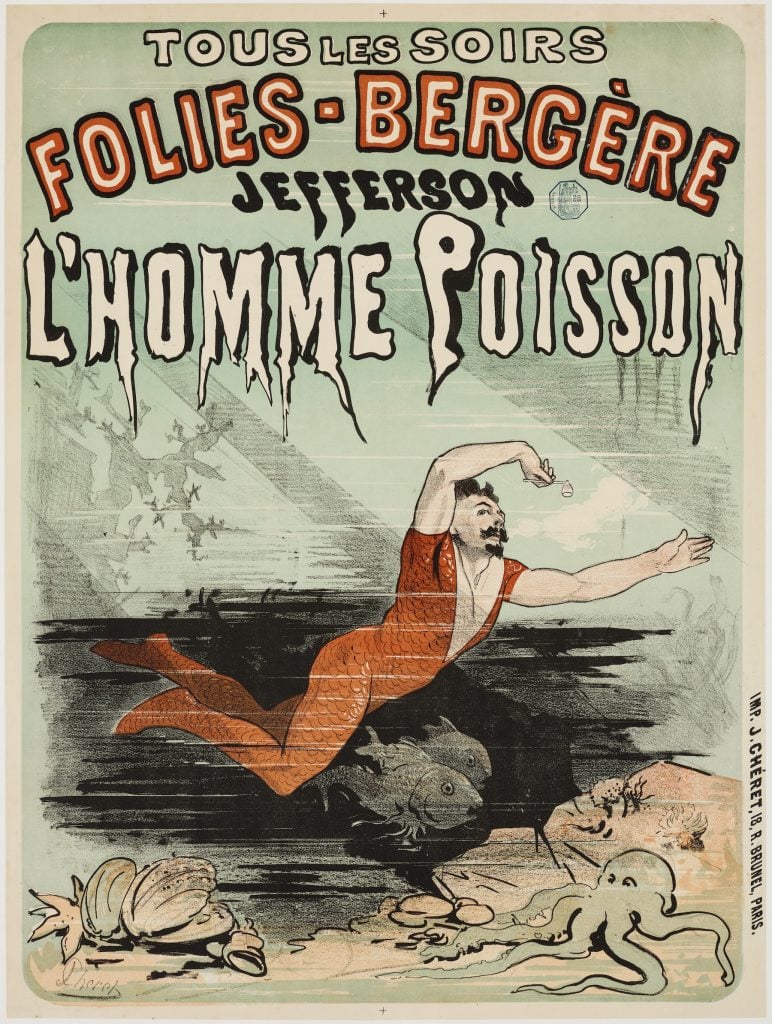 Jules Chéret, Folies-Bergère: Jefferson l’Homme Poisson 