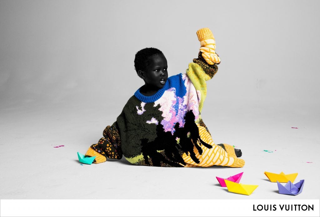 Abloh's debut Louis Vuitton campaign image. Photo by Inez and Vinoodh. 