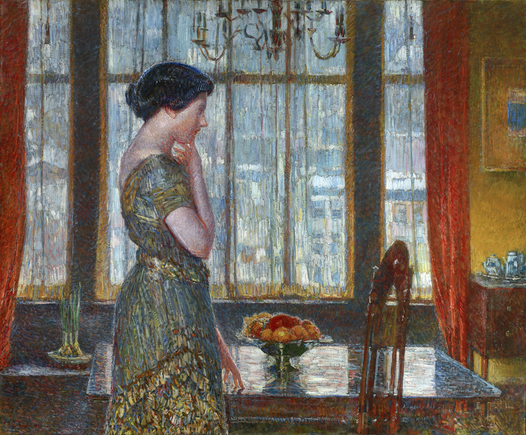 Childe Hassam, New York Winter Window (1919). Courtesy of M.S. Rau, New Orleans.