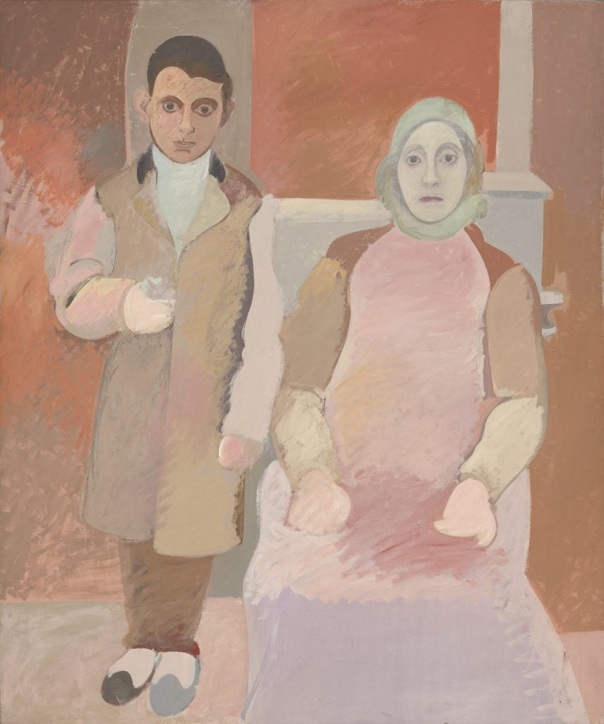 Arshile Gorky, <i>The Artist and His Mother</i> (c. 1926–c. 1942). The one belongs to the National Gallery of Art. © 1997 The Estate of Arshile Gorky / Artists Rights Society (ARS), New York