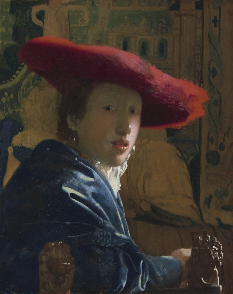 Johannes Vermeer, <i>Girl with a Red Hat</i> (ca. 1666–67). Courtesy of the National Gallery of Art, Washington, D.C.