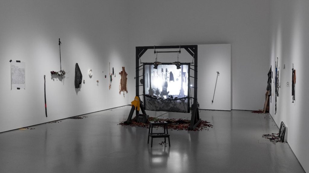 Installation view, Tiona Nekkia McClodden, The Brad Johnson Tape, X – On Subjugation (2017). The Museum of Modern Art, New York. Digital Image © 2022 The Museum of Modern Art. Photo: Robert Gerhardt.