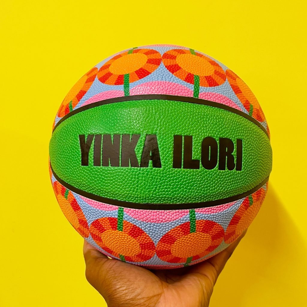 One of the artist's limited-edition basketballs. Courtesy of Yinka Ilori Studio.