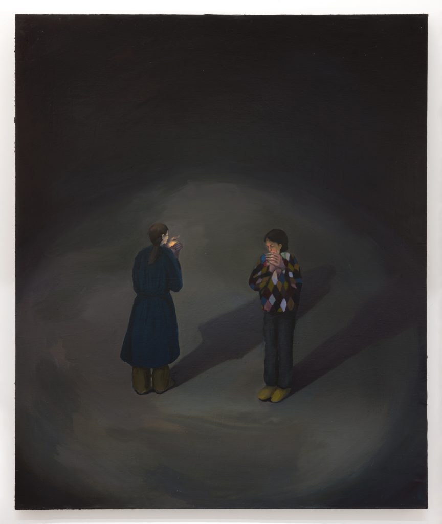 Lyn Liu, <i>Big-hand smokers</i> (2022). Courtesy of the artist and Kasmin Gallery. 