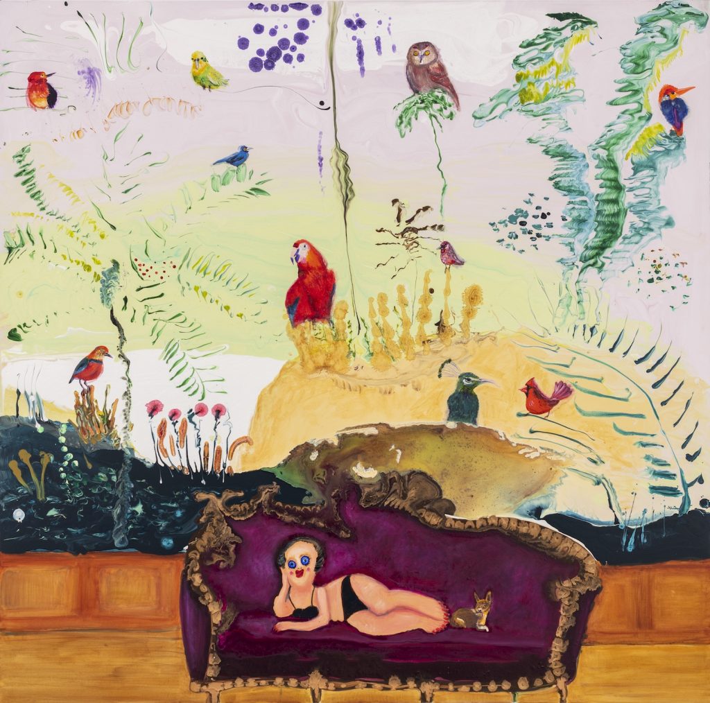 Genieve Figgis, Dreaming of Spring With Birds (2022). Image courtesy the artist and de Pury.