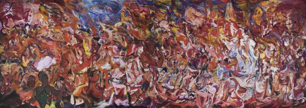 Cecily Brown, The Triumph of the Vanities II (2018). Courtesy of the Brooklyn Museum.