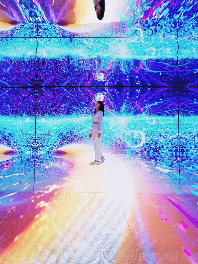 <i>Orbstellar Metaspace</i>, an immersive installation on show at Hong Kong's Pacific Place. Courtesy of XCEPT and Swire Properties. 