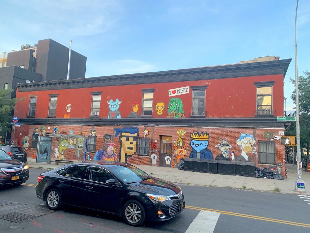 NFT themed mural, Williamsburg, Brooklyn