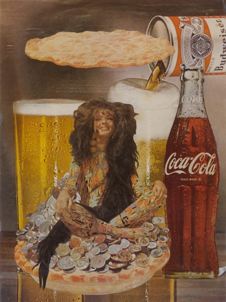 Jean Conner, FOOD LEVITATION (1981). Collection of Robert Shimshak and Marion Brenner. Courtesy of the Conner Family Trust, San Francisco, and Artists Rights Society (ARS), New York.