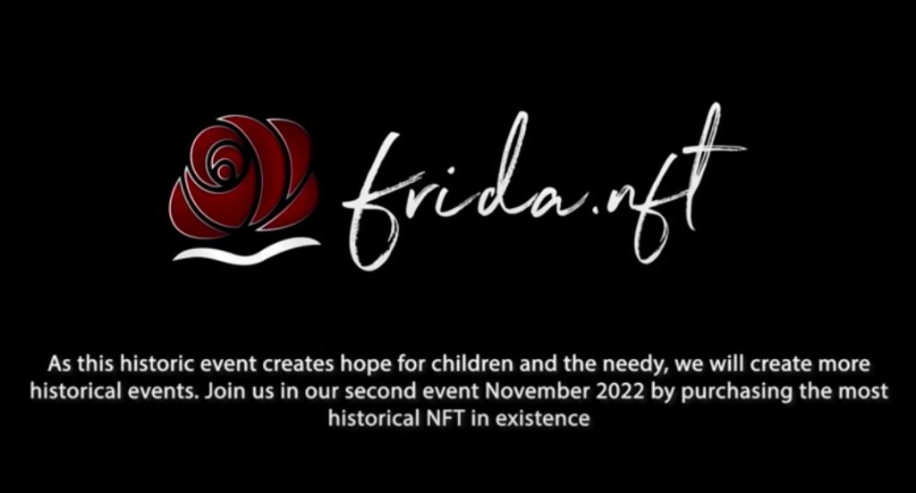 Title card for FridaNFT video promises more events