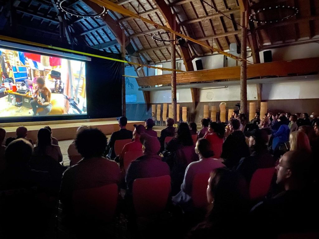 Screening at the Reithalle, courtest the St Moritz Art Film Festical, 2022.