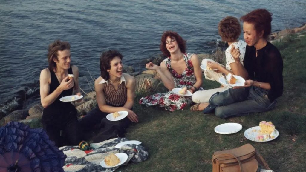 Nan Goldin, Picnic on the Esplanade, Boston (1973), All the Beauty and the Bloodshed directed by Laura Poitras.  Neon's photo.