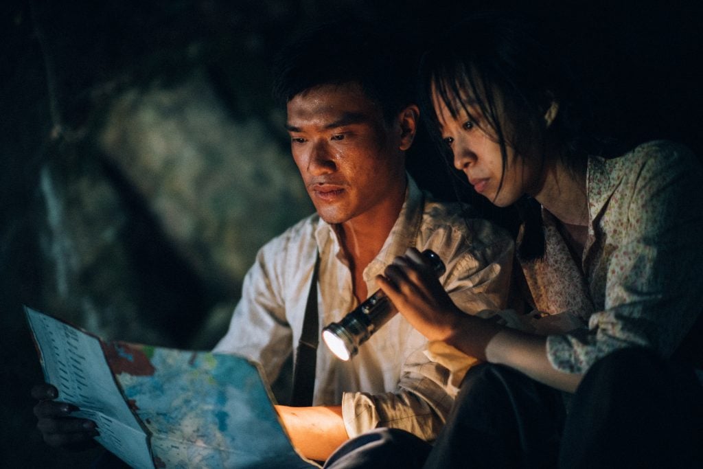 Still from Blue Island (2022), directed by Chan Tze-woon.