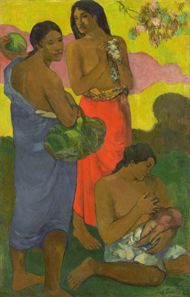 Paul Gauguin, Motherhood II (1899).  Photo courtesy of Christie's.