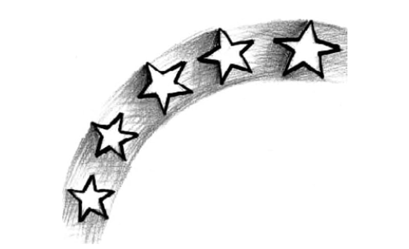 James Hayden, <em>Shoulder Stars Design</eM>, inked on Lebron James. 