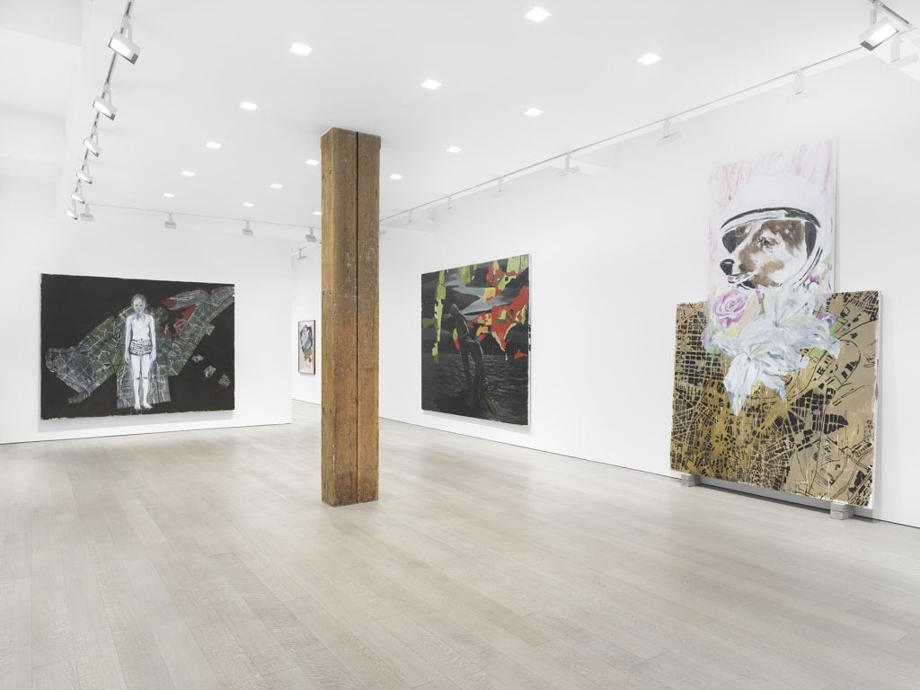 Installation view "Enrique Martínez Celaya: The Foreigner’s Song" 2022. Courtesy of Miles McEnery, New York.