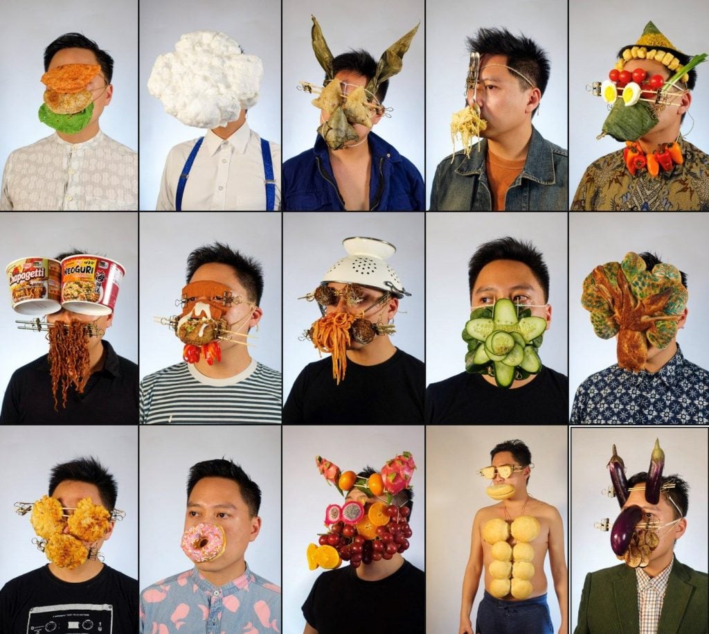 Foodmasku, Antonius Oki Wiriadjaja, 38, of New York City created the “Hundred Day Mask Challenge” on KnownOrigin which is one of the top-selling collections in primary sales on the platform.