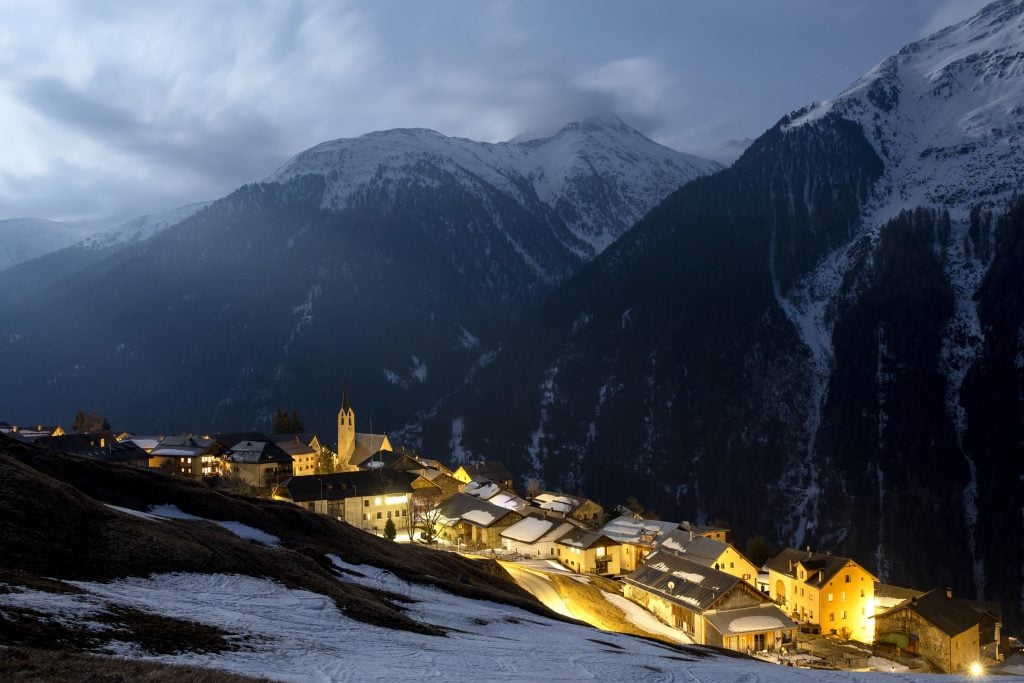 The collector-rich town of Engadin in Switzerland. (Photo by K M Asad/LightRocket via Getty Images)