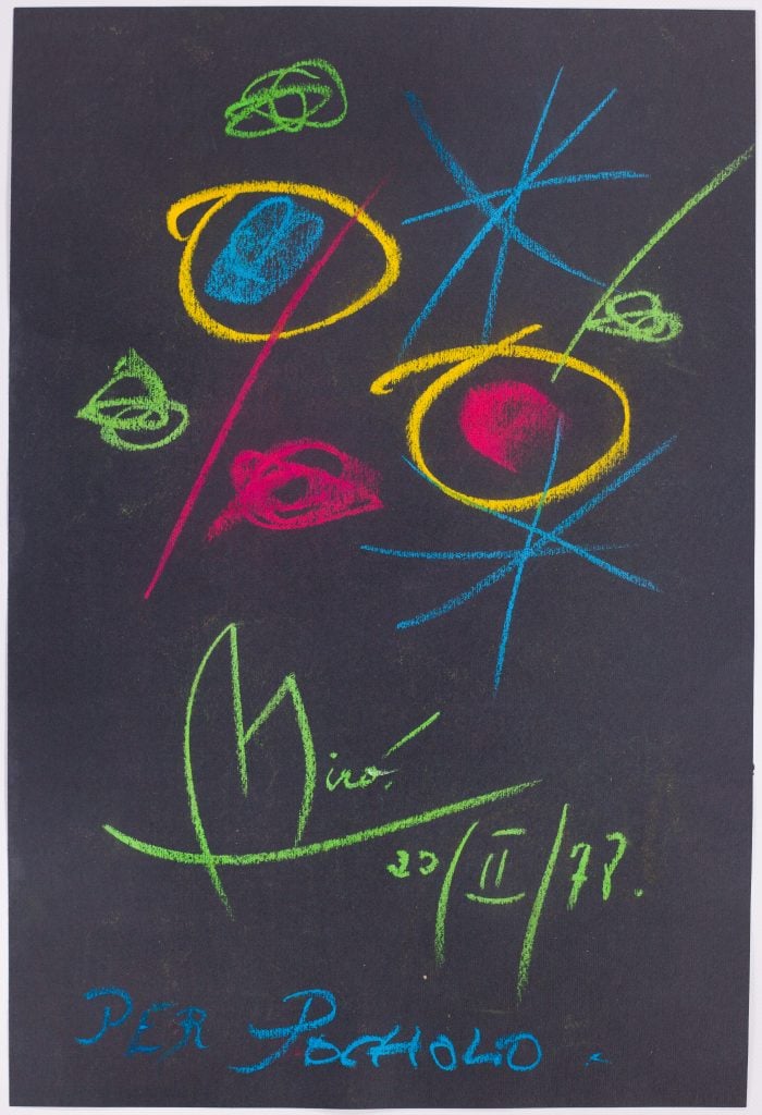 Joan Miró, Untitled (1978). Courtesy of Sylvan Cole.