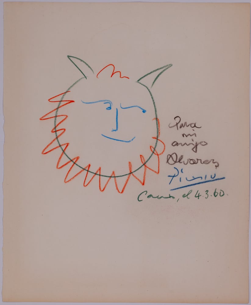 Pablo Picasso, Satyr (1960). Courtesy of Sylvan Cole Gallery.
