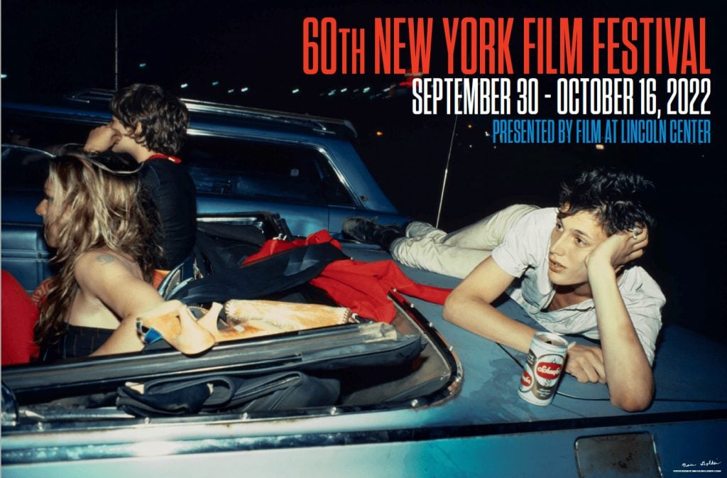 Nan Goldin designed two limited edition posters for the 60th New York Film Festival. She is the subject of this year’s centerpiece film, <em>All the Beauty and the Bloodshed</eM>. Photo courtesy of the New York Film Festival. 