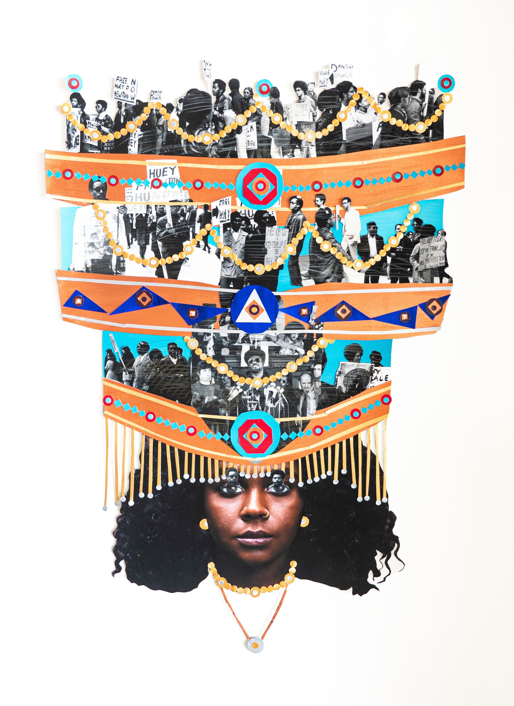 Helina Metaferia, Headdress XLVII (2022). Courtesy of Addis Fine Art, Addis Ababa, Ethiopia.