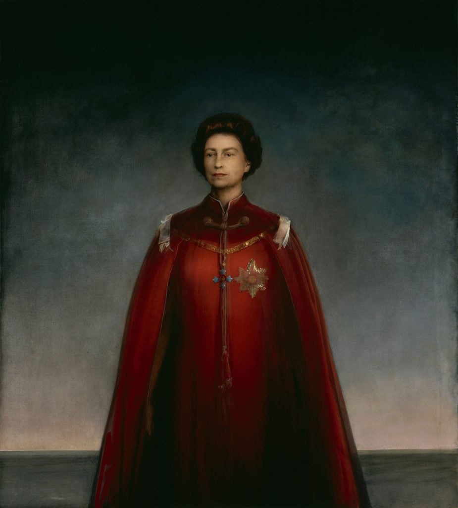  Pietro Annigoni, <i>Queen Elizabeth II</i> (1969). Courtesy of the National Portrait Gallery.