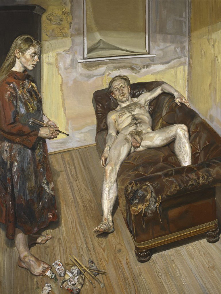 Lucian Freud, Painter and Model, 1986-87. Private Collection. © The Lucian Freud Archive. All Rights Reserved 2022/ Bridgeman Images