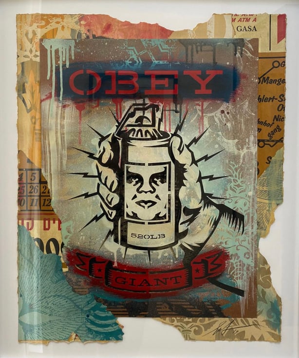 Shepard Fairey Grenade (2019). Courtesy of 5Art Gallery, Los Angeles.