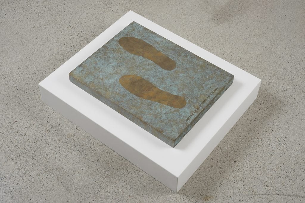 Yoko Ono, Painting to Be Stepped On (1966/1988). © Yoko Ono, Courtesy Galerie Lelong and Co., New York.