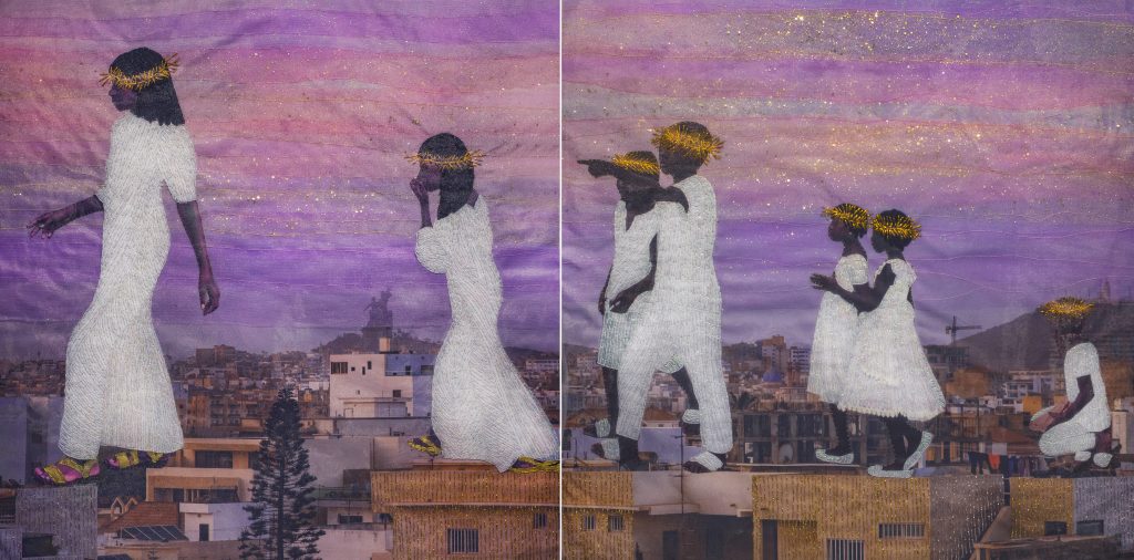 Joana Choumali, THE MOON MUST BE WAITING FOR US (2022). Courtesy of the artist and Sperone Westwater, New York.