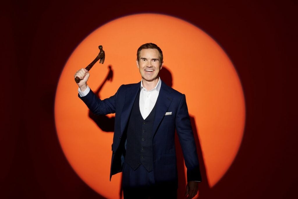 Jimmy Carr presented <i>Jimmy Carr Destroys Art</i> on the U.K.'s Channel 4. Photo courtesy of Channel 4.