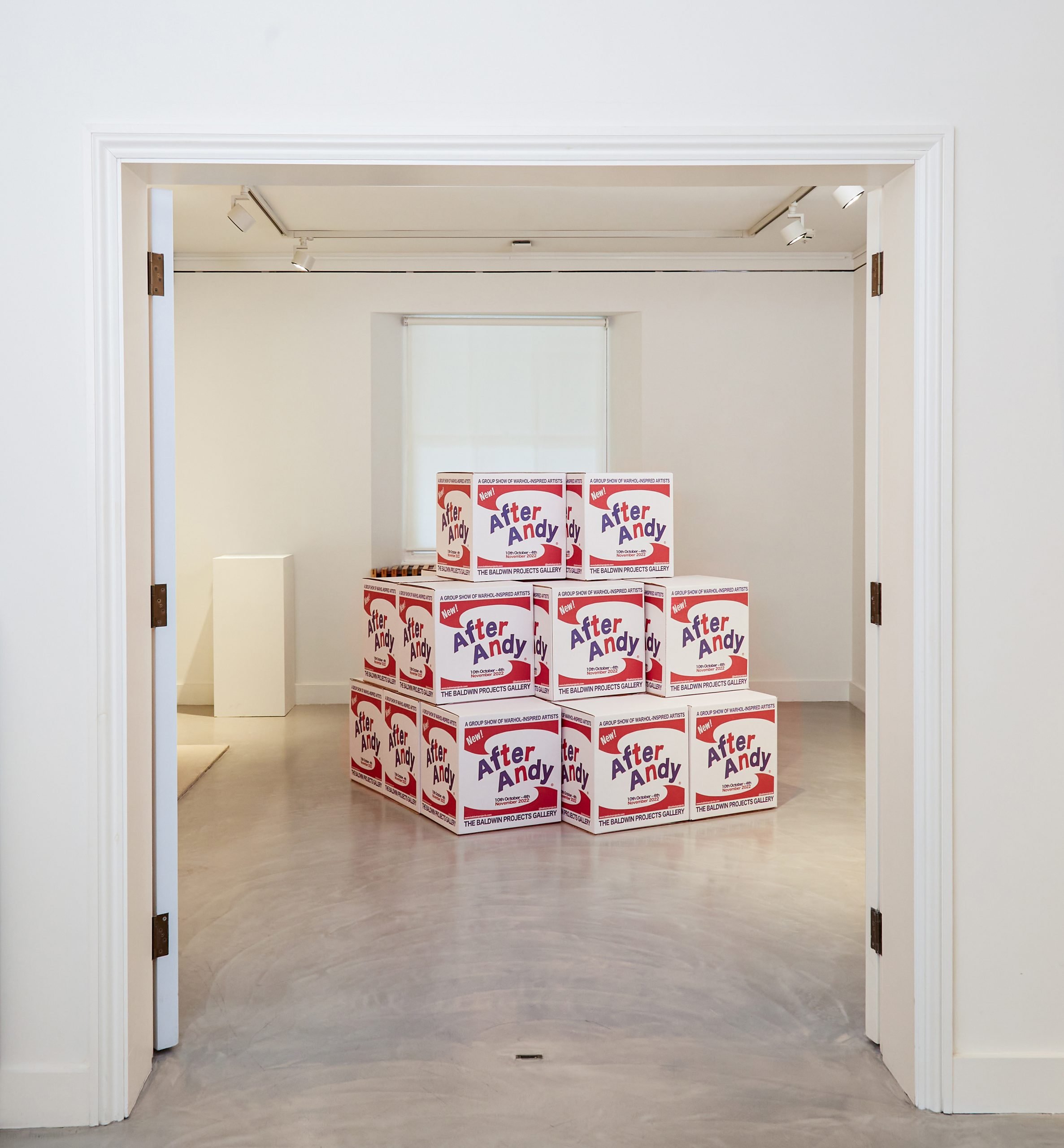 Installation view of "After Andy" (2022). Courtesy of Baldwin Contemporary, London.