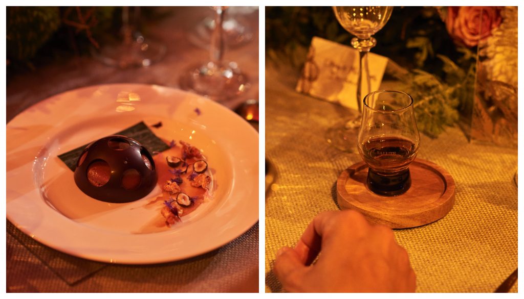The whiskey tasting is enjoyable and suitable before or after dessert.  Photo by Danny J. Peace.
